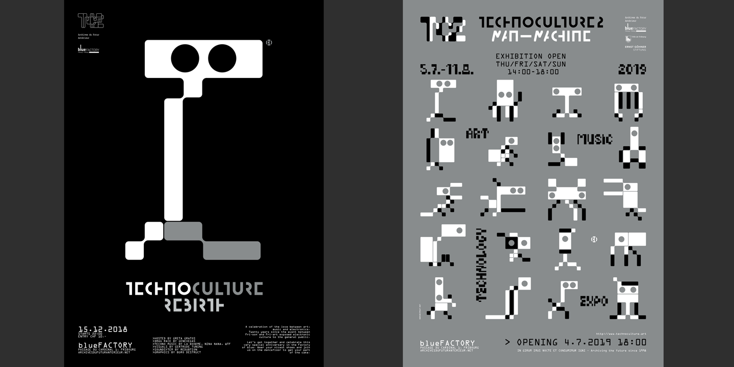 Przykład czcionki BD Micron Robots Robots Muta 1